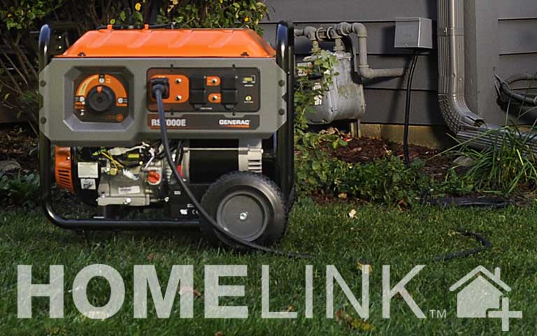 Homelink portable generator