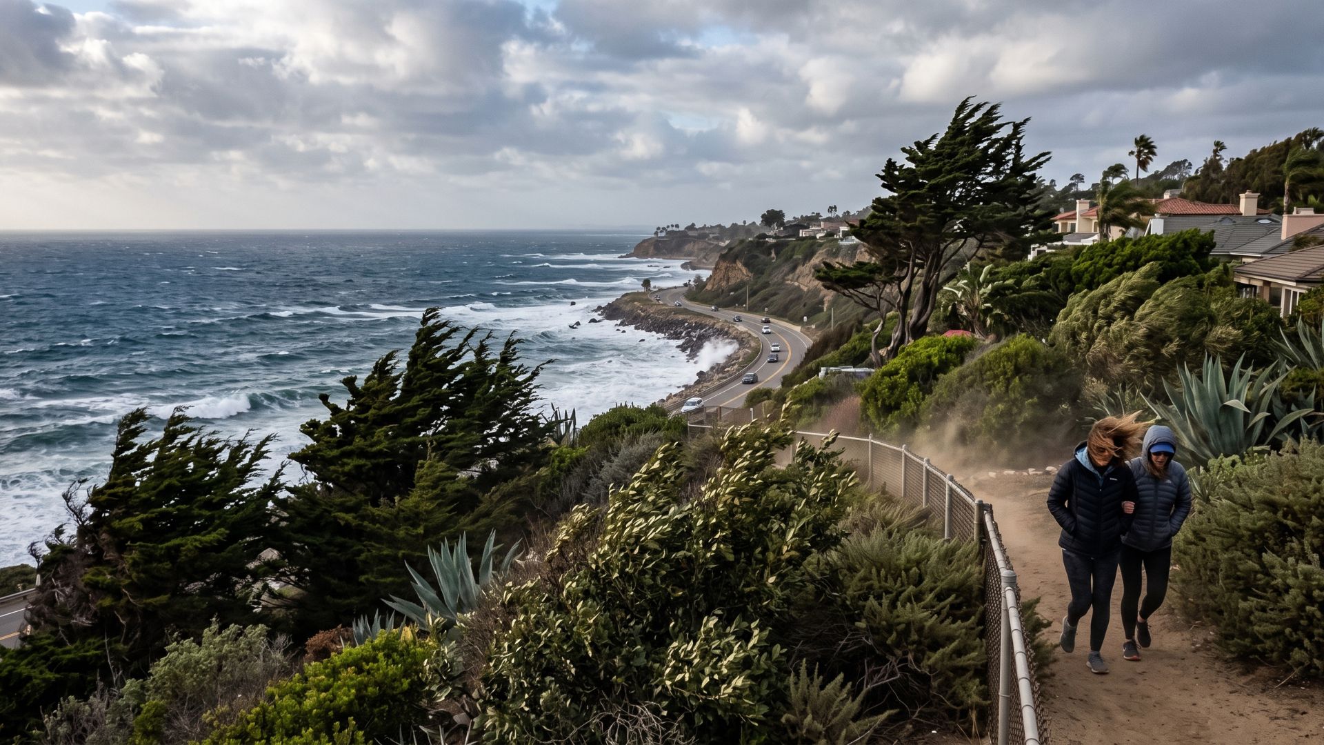 High wind weather in California.
