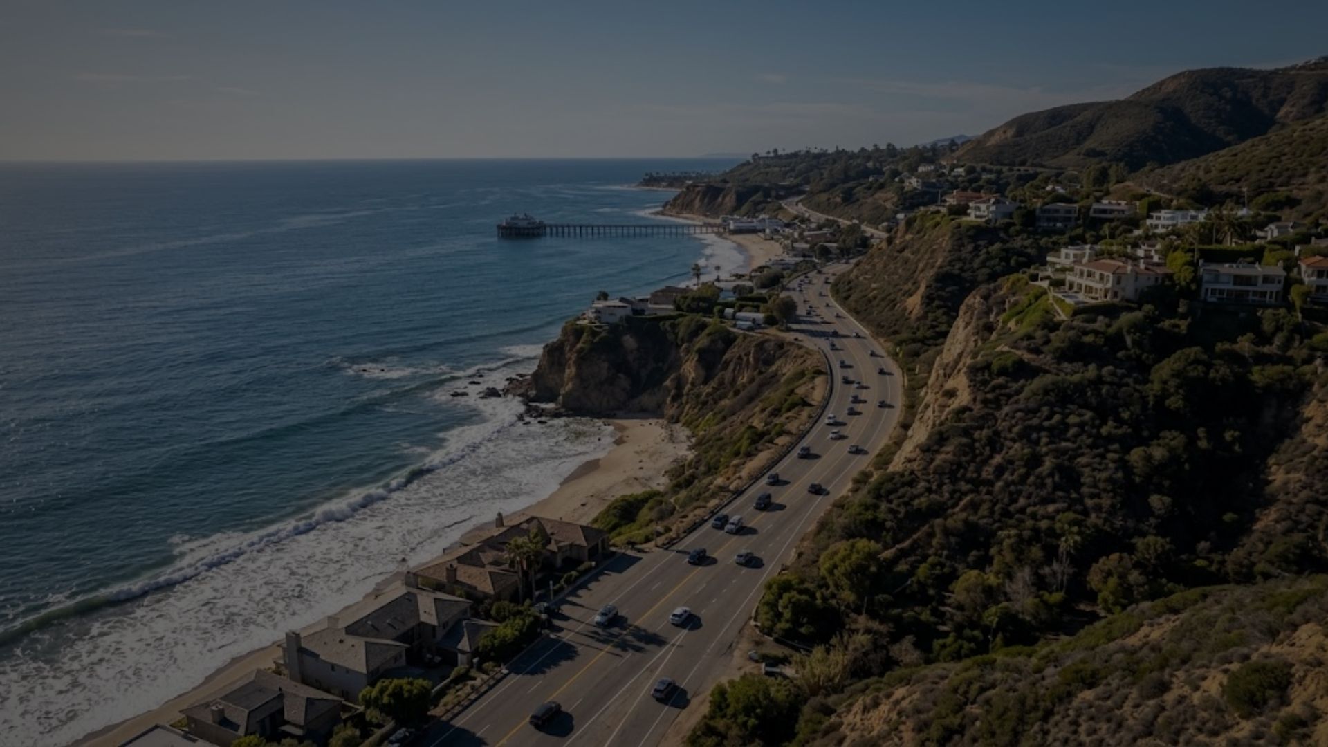scenic view of the Pacific Coast Highway in Malibu