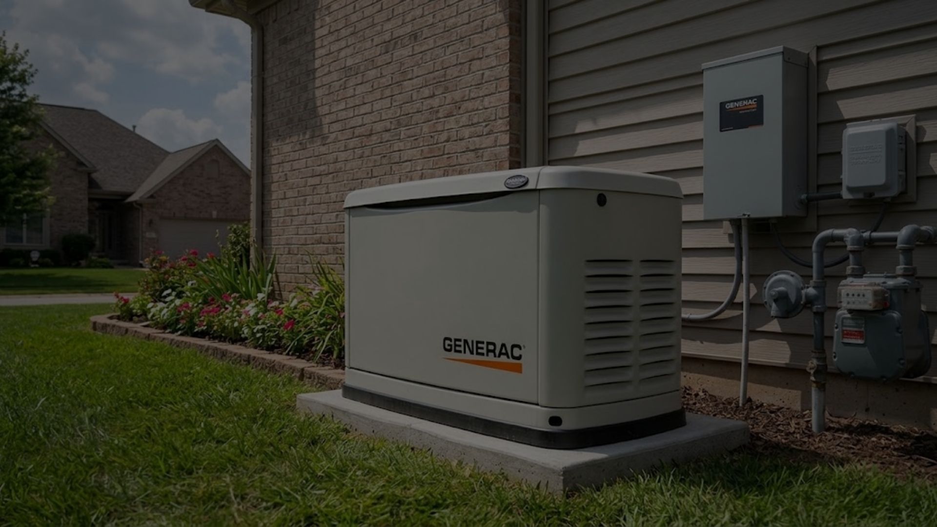 generator installed outside of home